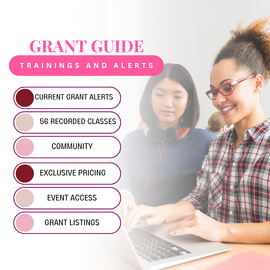 Grant Guide Alert Program – Pink Print